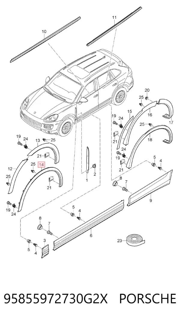  95855972730G2X Porsche