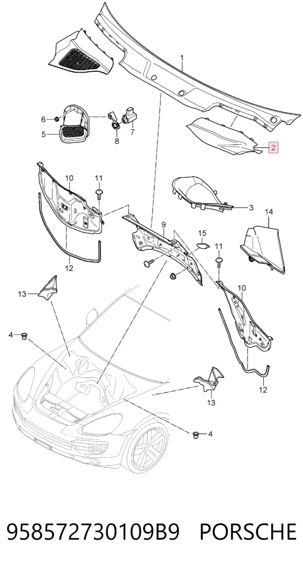  958572730109B9 Porsche