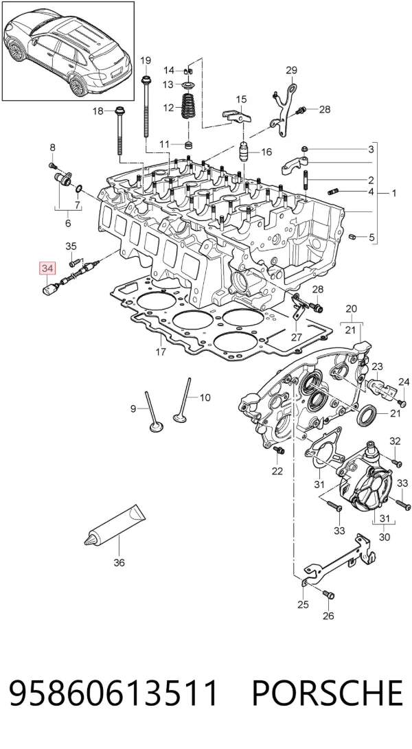  95860613511 Porsche