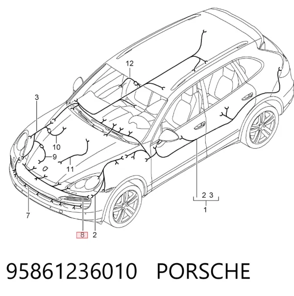  95861236010 Porsche