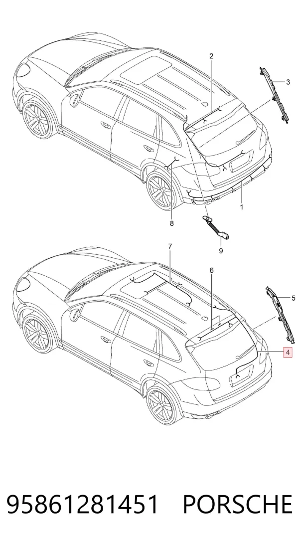  95861281451 Porsche