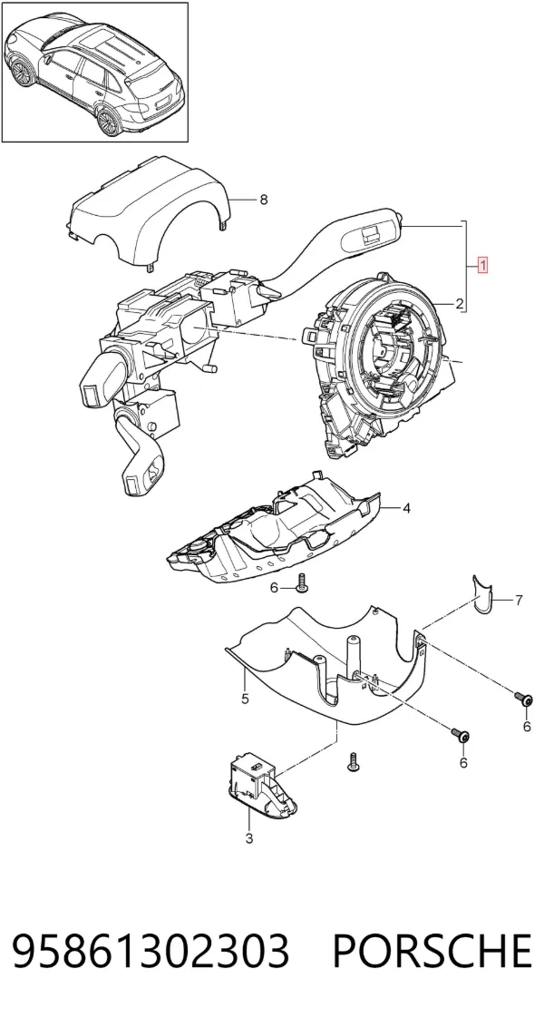  95861302303 Porsche