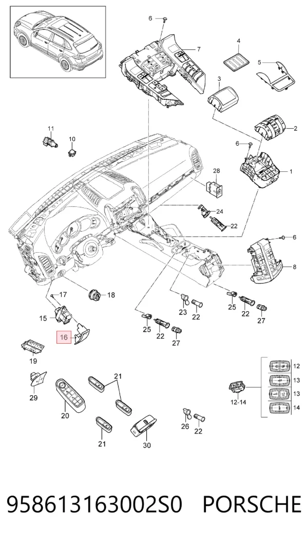  958613163002S0 Porsche