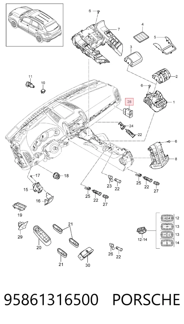  95861316500 Porsche