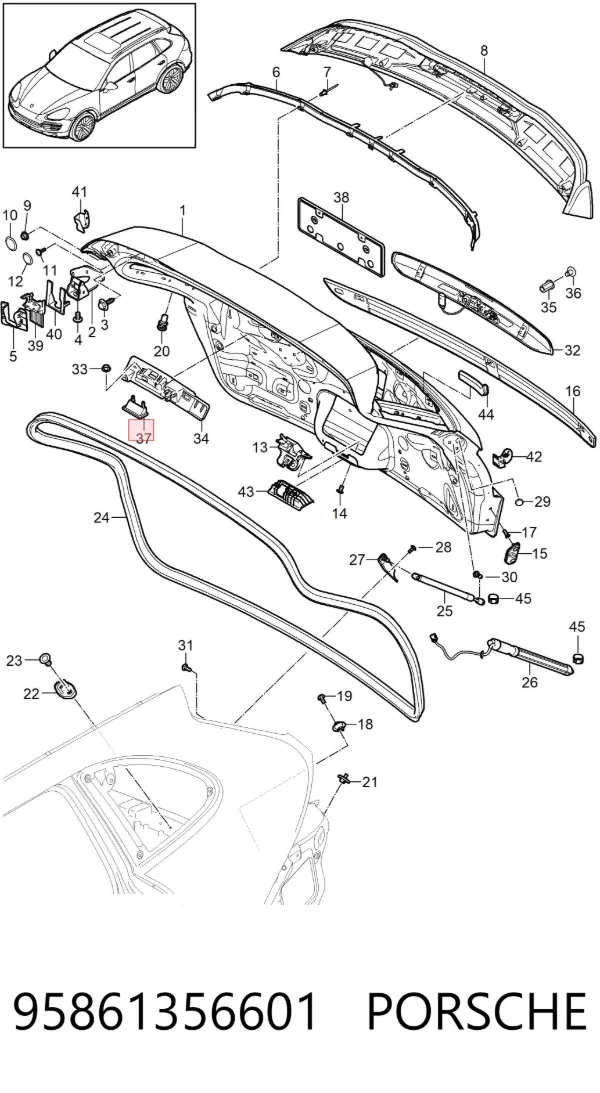  95861356601 Porsche