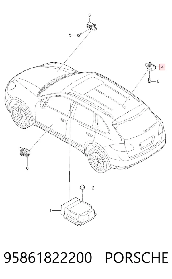  95861822200 Porsche