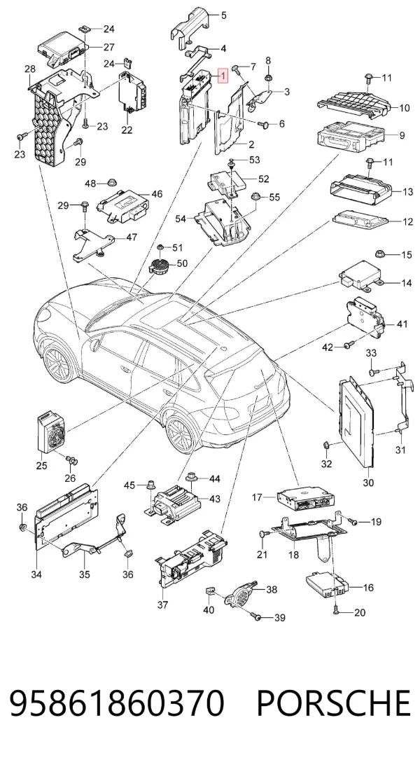 Блок управления двигателем 95861860370 Porsche