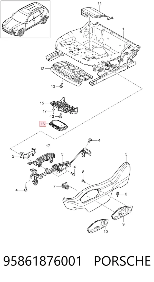  95861876001 Porsche