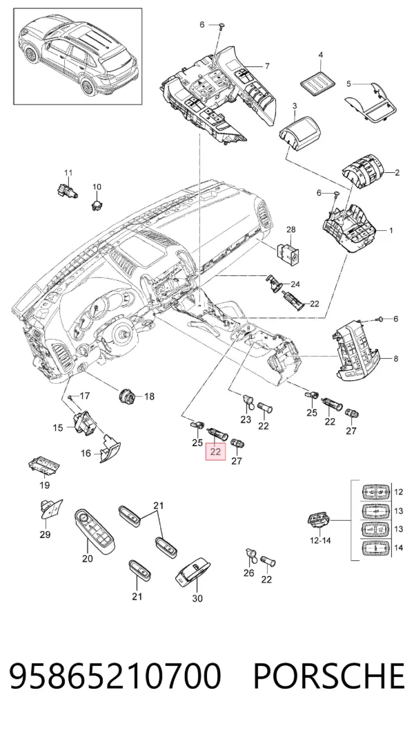  95865210700 Porsche