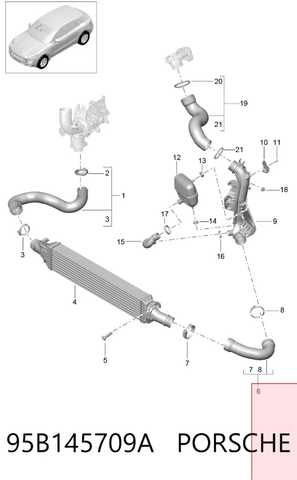  95B145709A Porsche