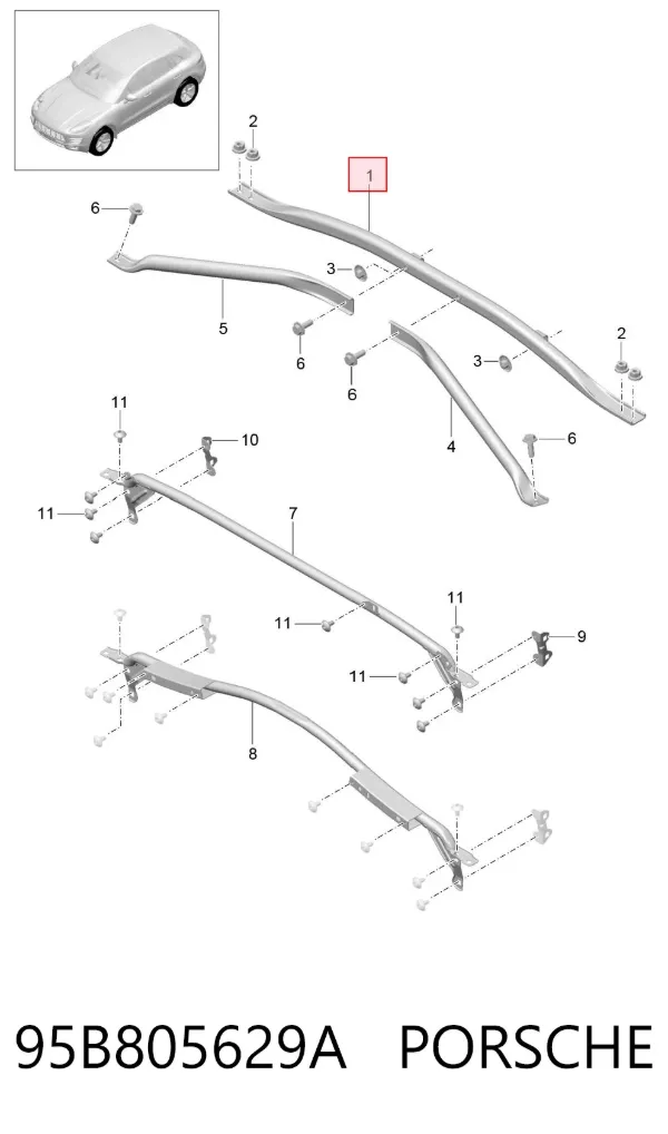  95B805629A Porsche