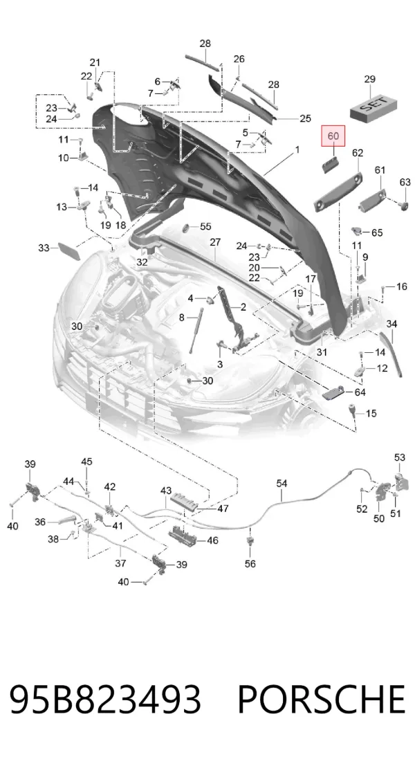  95B823493 Porsche