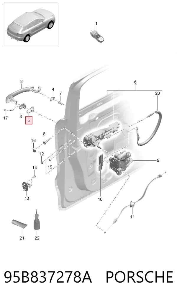  95B837278A Porsche