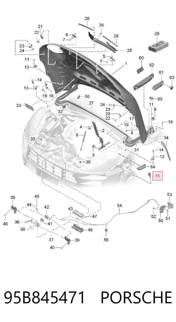  95B845471 Porsche