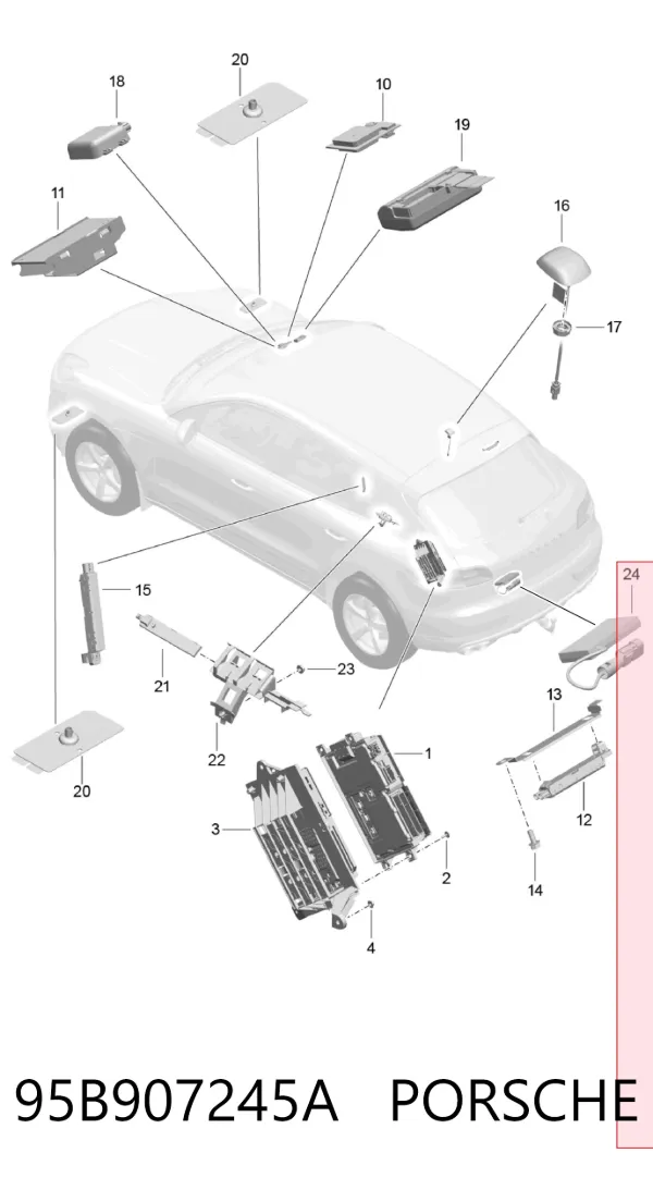  95B907245A Porsche