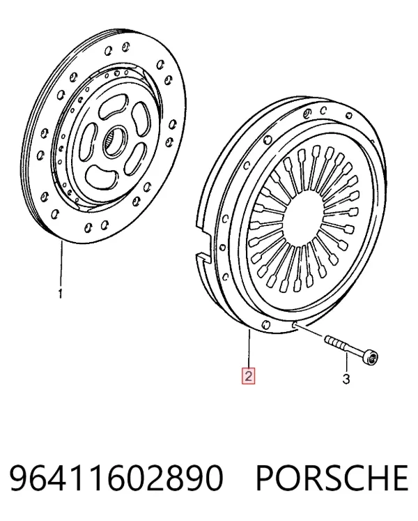 Корзина сцепления 96411602890 Porsche