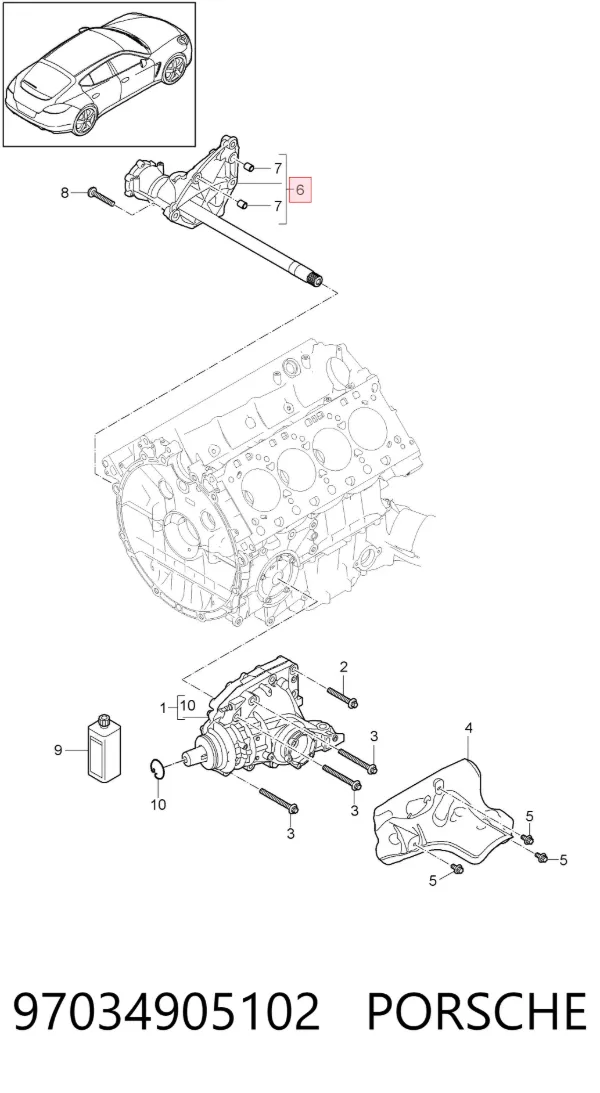  97034905102 Porsche