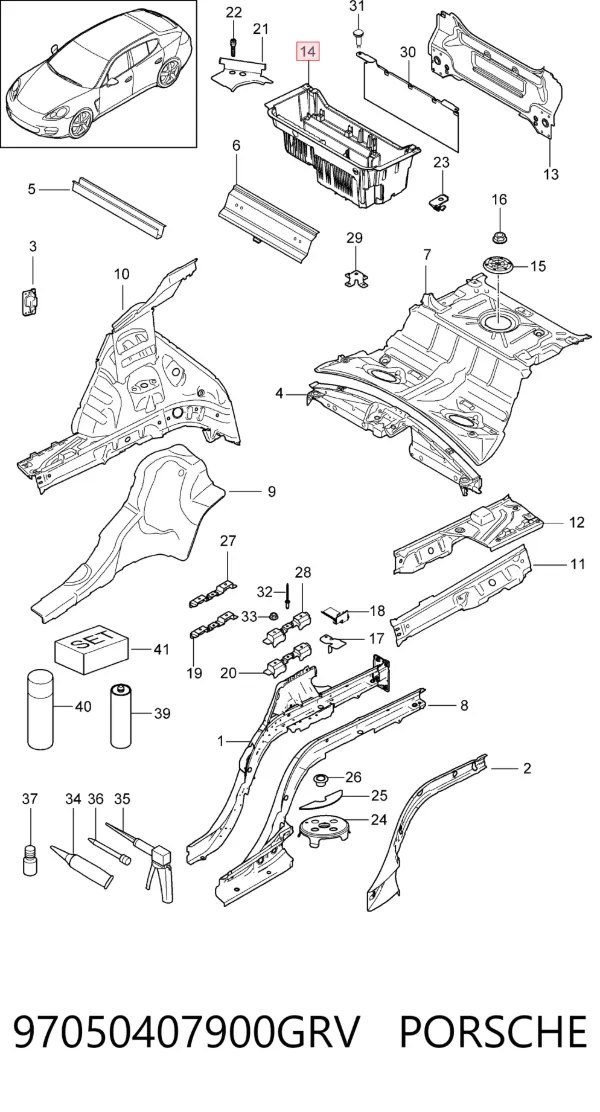 97050407900GRV Porsche