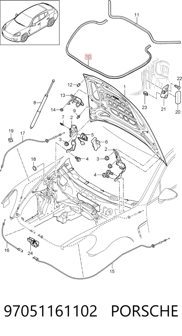  97051161102 Porsche