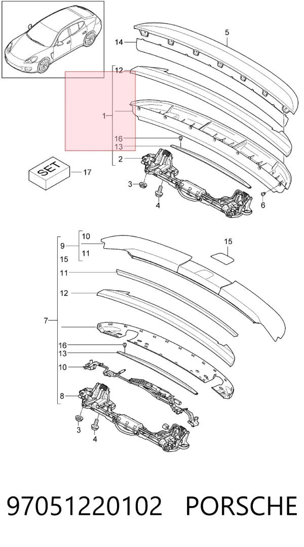  97051220102 Porsche