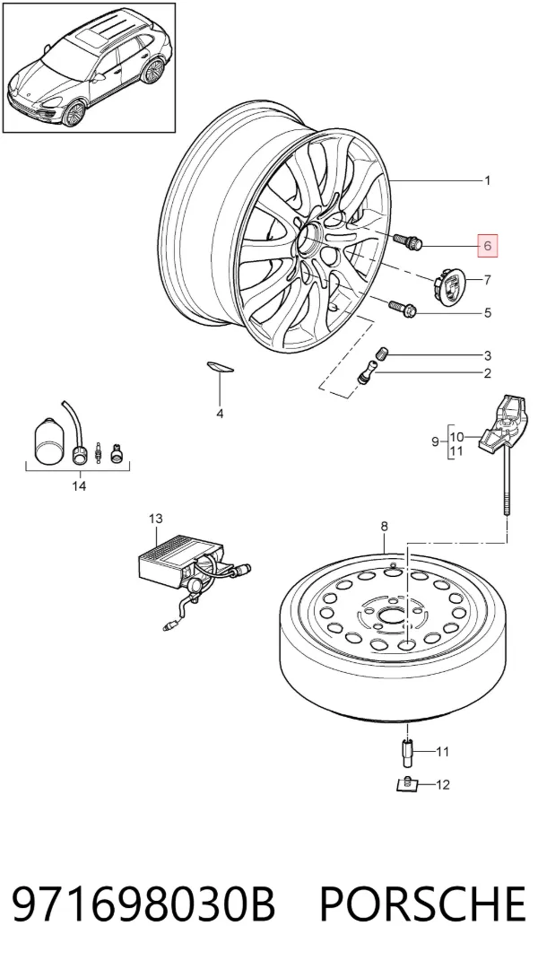  971698030B Porsche