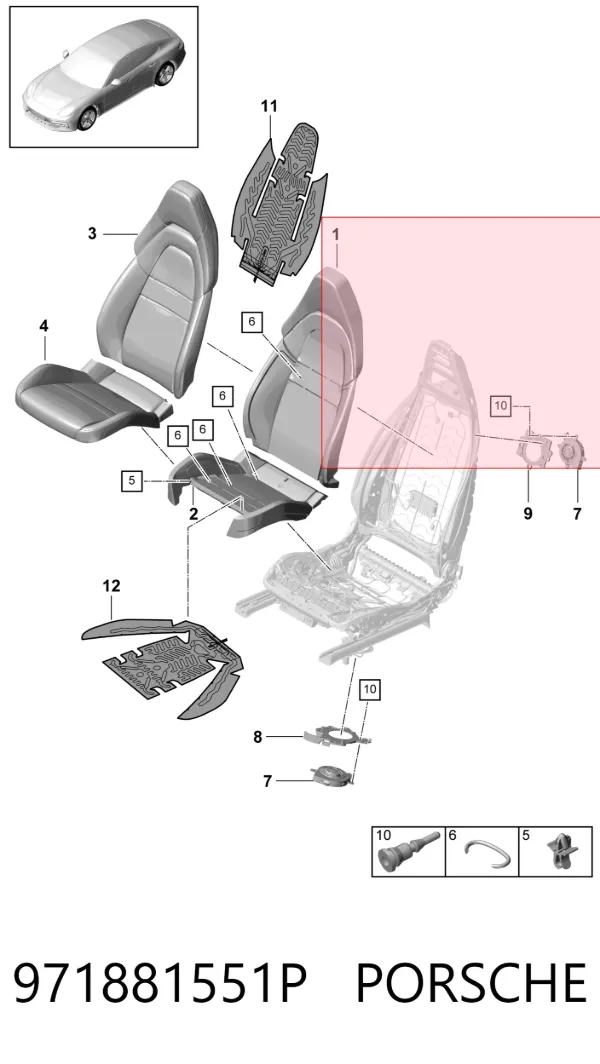  971881551P Porsche