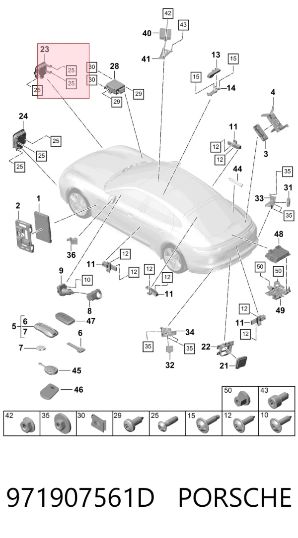  971907561D Porsche