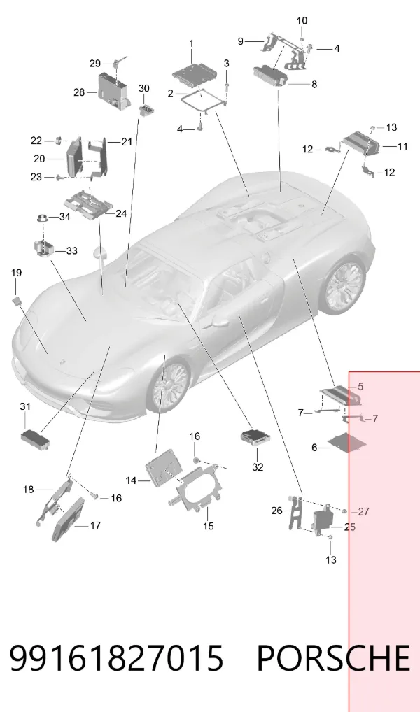  99161827015 Porsche