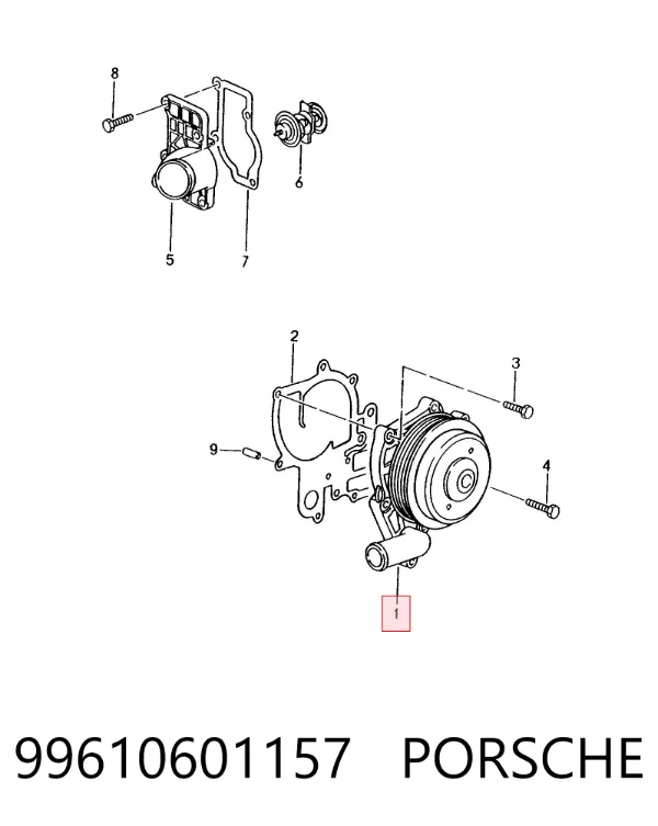 Помпа 99610601157 Porsche