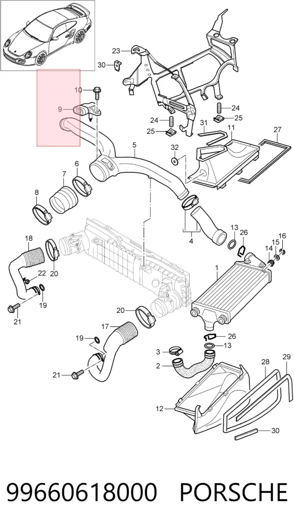 Датчик давления наддува 99660618000 Porsche