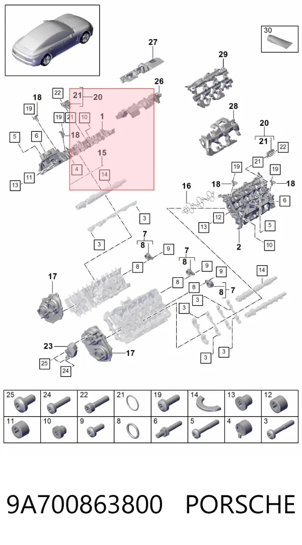  9A700863800 Porsche