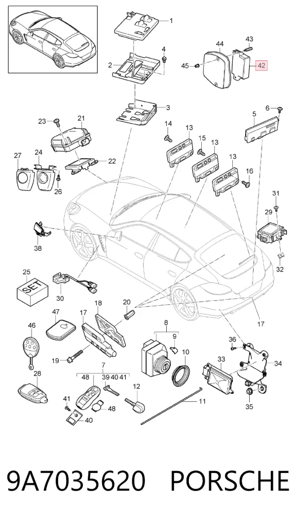  9A7035620 Porsche