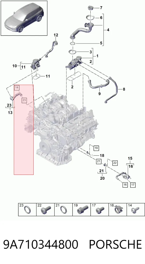  9A710344800 Porsche