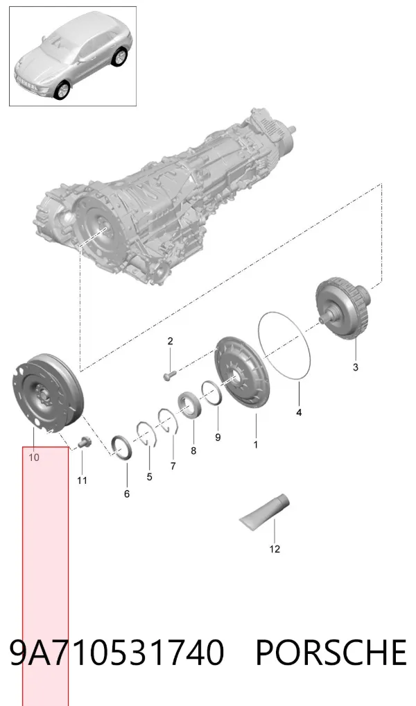 Маховик 9A710531740 Porsche