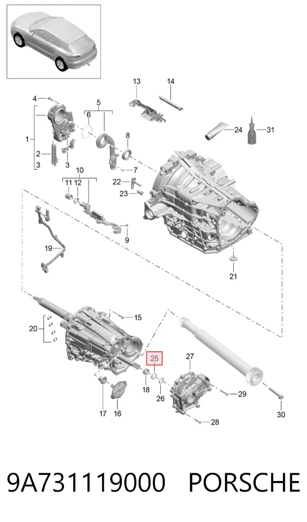  9A731119000 Porsche