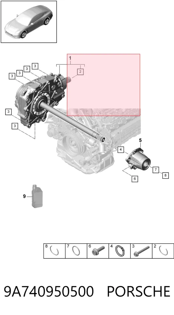 Раздатка 9A740950500 Porsche