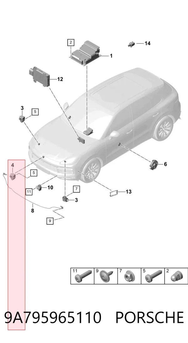  9A795965110 Porsche