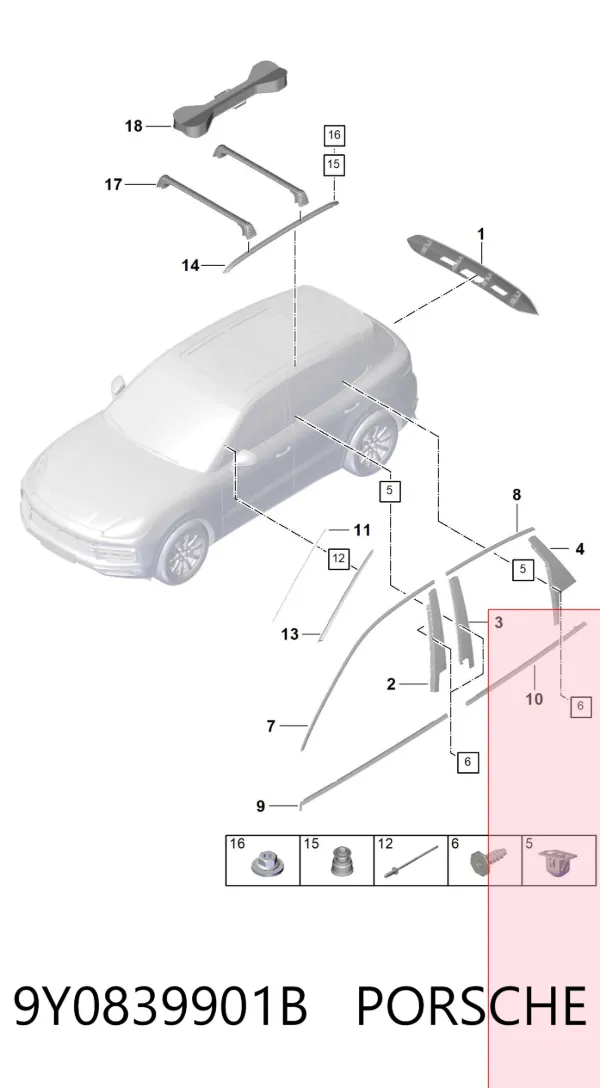  9Y0839901B Porsche