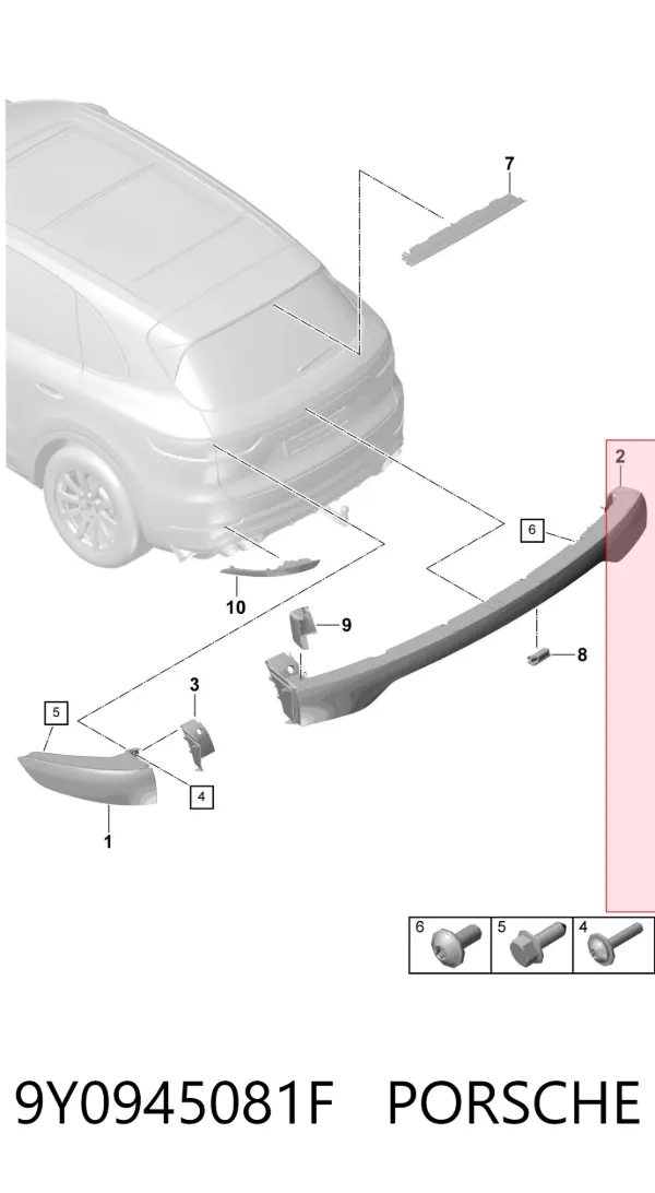  9Y0945081F Porsche