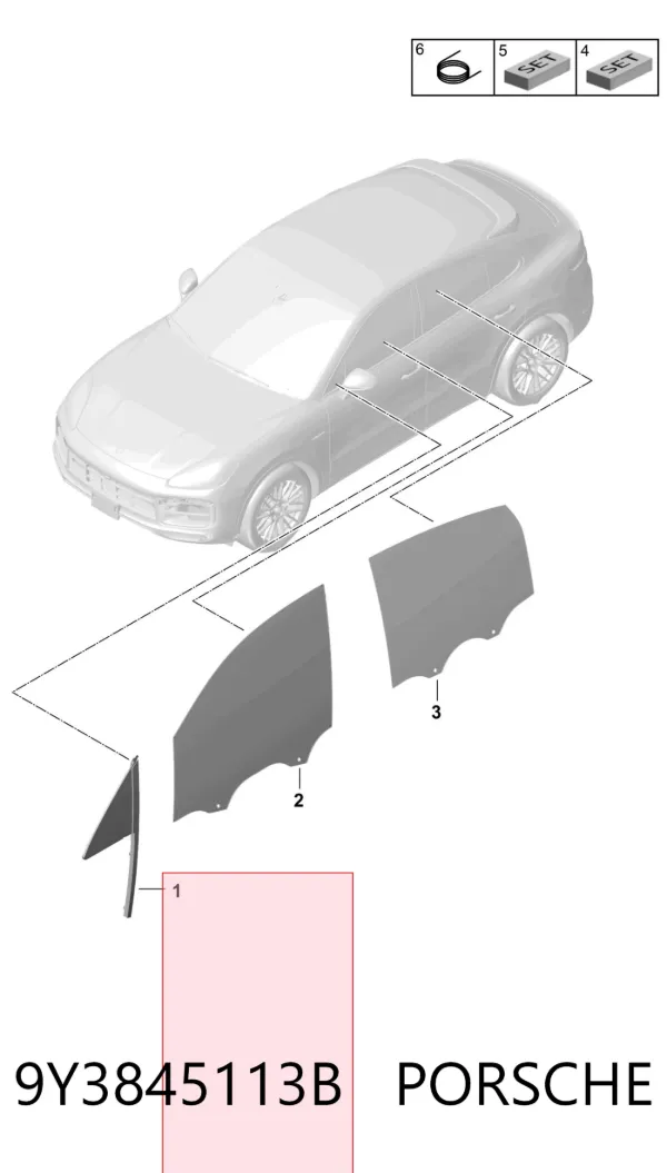  9Y3845113B Porsche