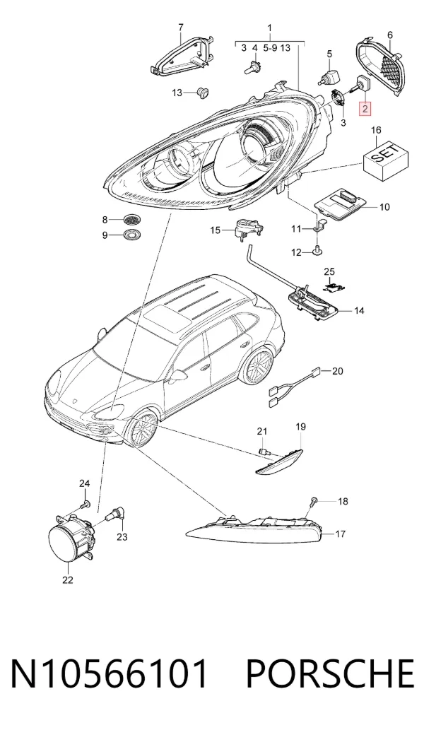 Лампочка ксеноновая N10566101 Porsche