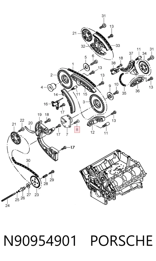  N90954901 Porsche