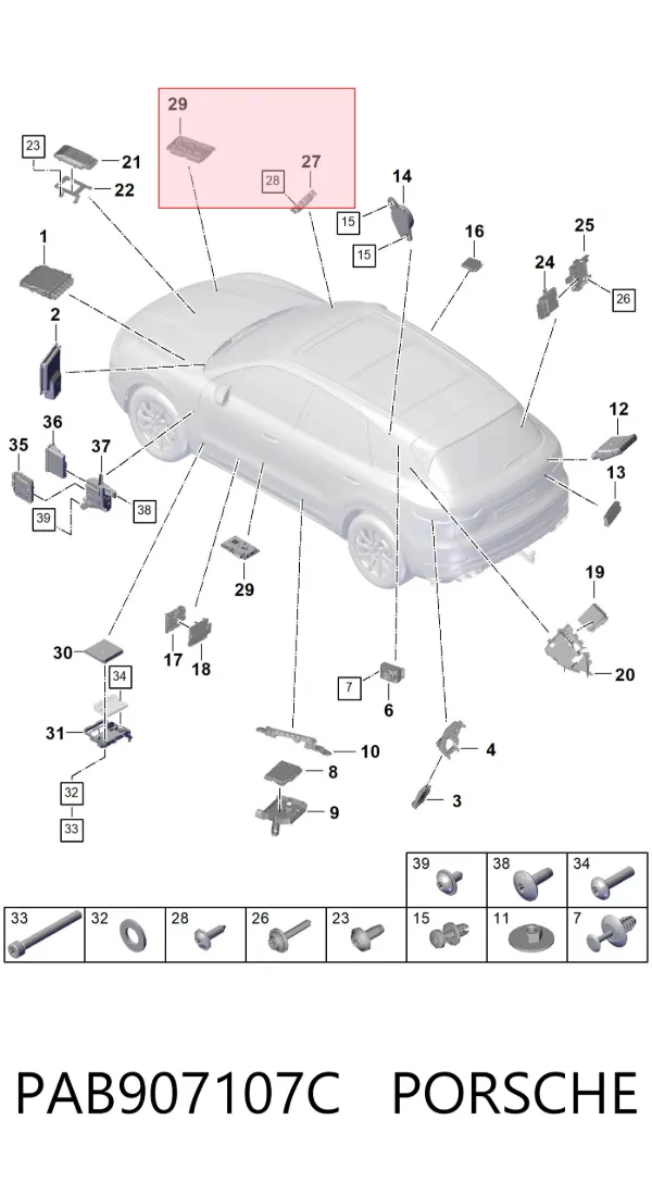  PAB907107C Porsche