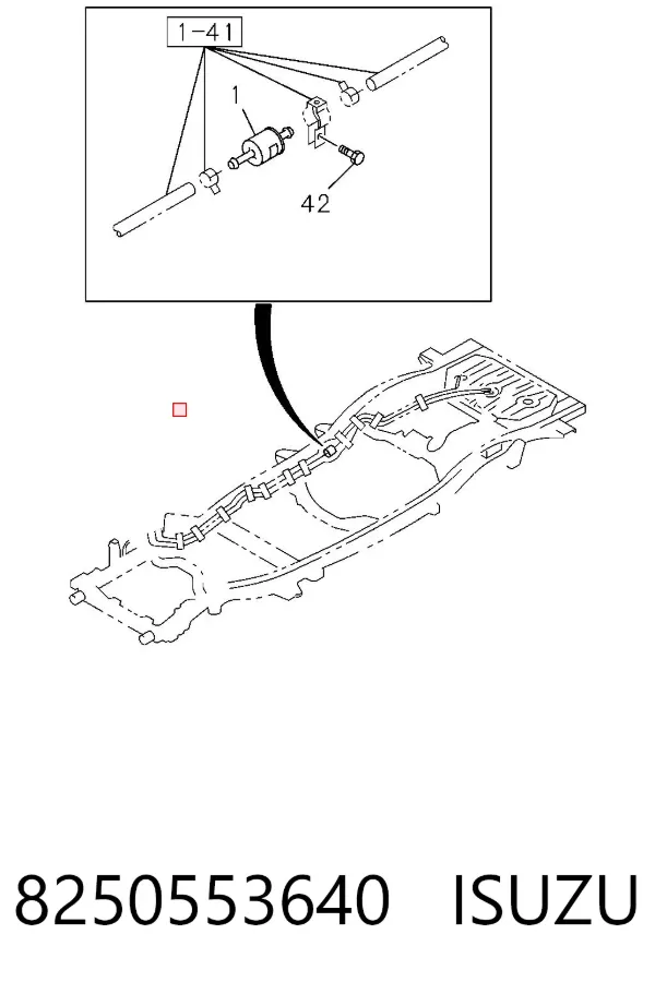 Топливный фильтр 8250553640 Isuzu