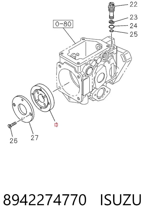 Механический топливный насос 8942274770 Isuzu