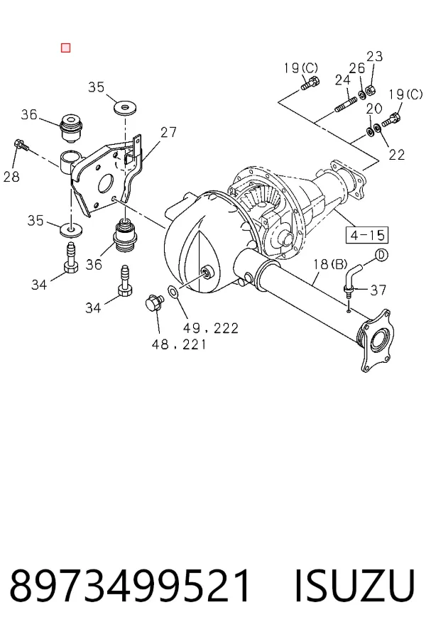 ШРУС наружный передний 8973499521 Isuzu