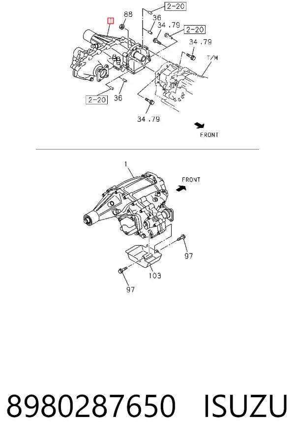  8980287650 Isuzu