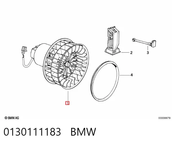 Вентилятор печки 0130111183 BMW