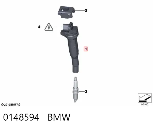 Катушка зажигания 0148594 BMW
