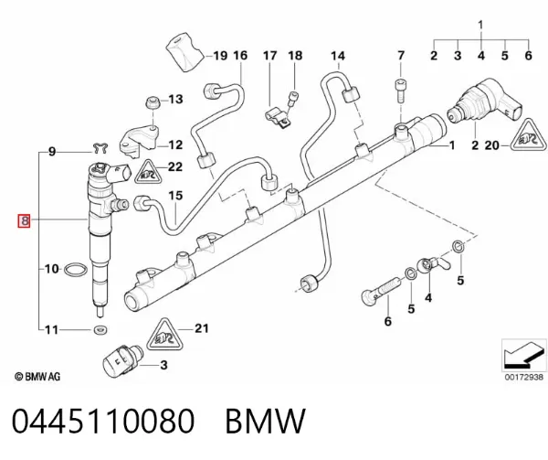 Топливные форсунки BMW 3 E46